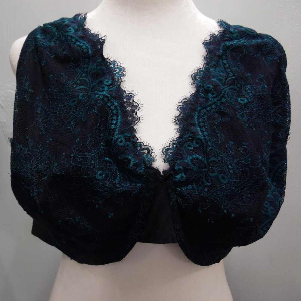 Cacique Unlined Full Coverage Bra Women's Size 40H  Lace overlay